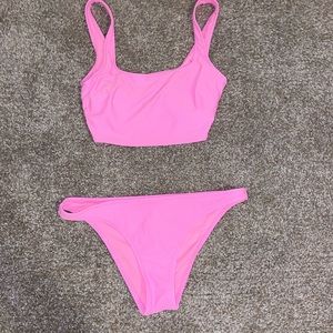 Aerie hot pink swim suit